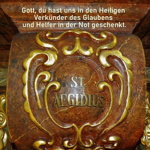St. Ägidius-Schriftzug