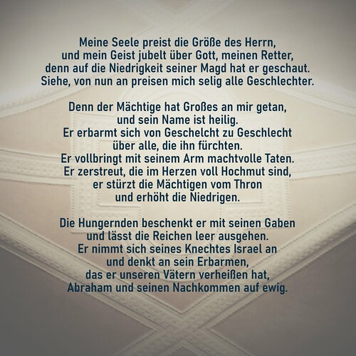 Meine Seele preist die Größe des Herrn